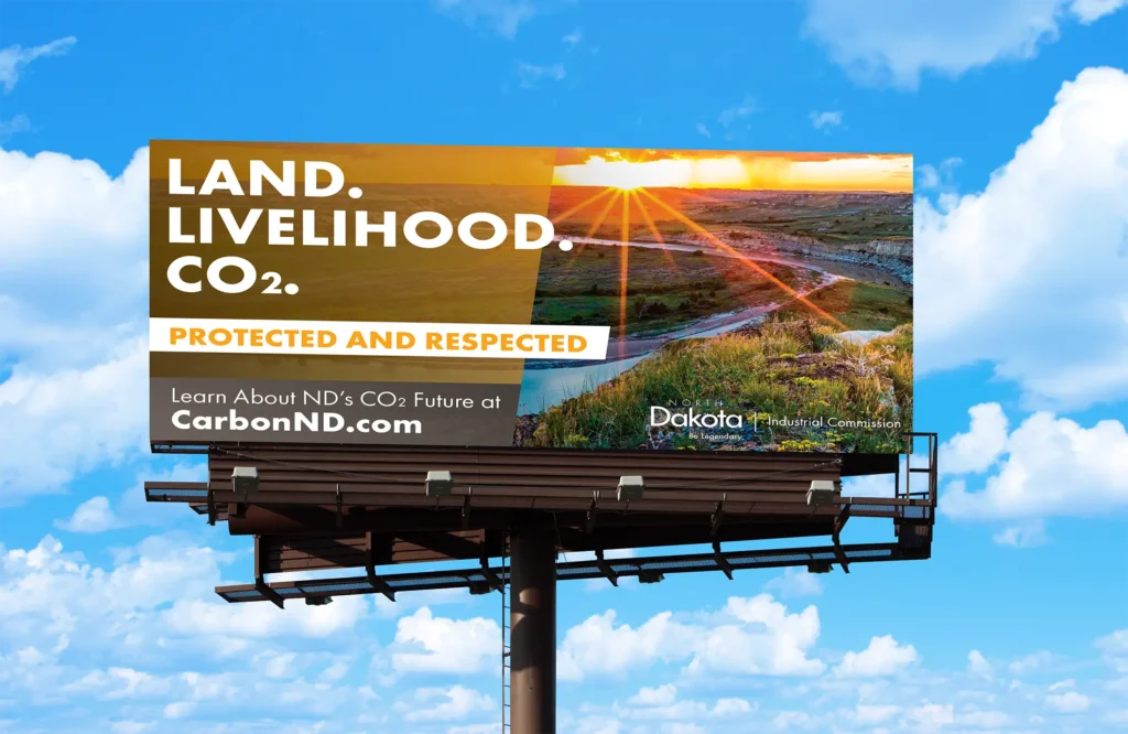 ND Carbon Capture billboard example